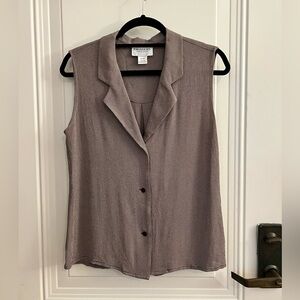 Emanuel Ungaro Sleeveless Collared Top